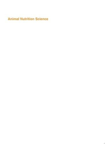 Animal Nutrition Science
