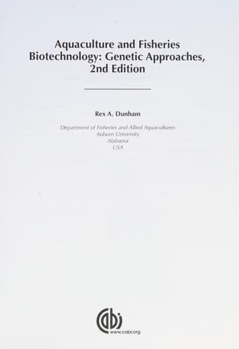Aquaculture and Fisheries Biotechnology Genetic Approaches