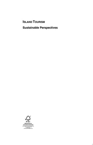 Island Tourism Sustainable Perspectives