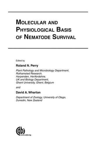 Molecular and Physiological Basis of Nematode Survival
