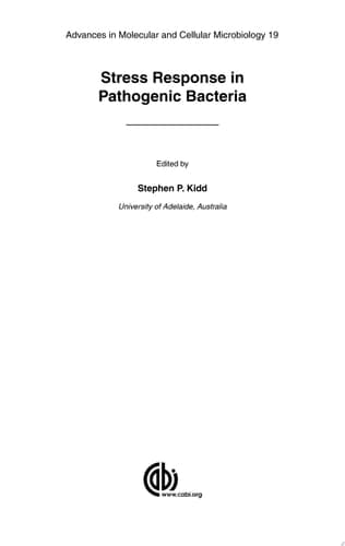 Stress Response in Pathogenic Bacteria