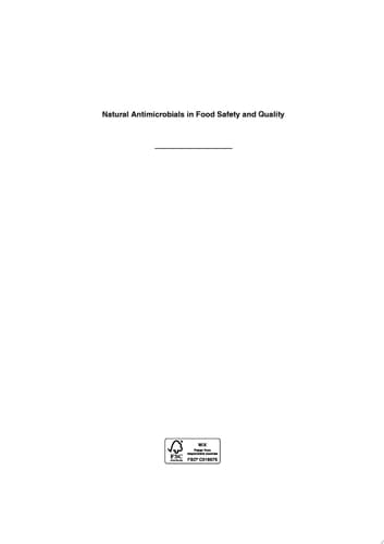 Natural Antimicrobials in Food Safety and Quality