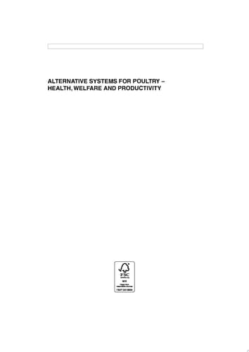 Alternative Systems for Poultry Health, Welfare and Productivity