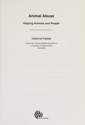 Animal Abuse Helping Animals and People
