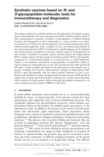 Carbohydrate Chemistry Volume 36