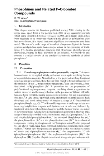 Organophosphorus Chemistry Volume 39