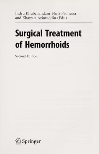 Surgical Treatment of Hemorrhoids