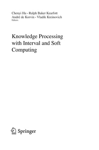 Knowledge Processing with Interval and Soft Computing