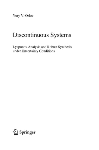 Discontinuous Systems Lyapunov Analysis and Robust Synthesis under Uncertainty Conditions