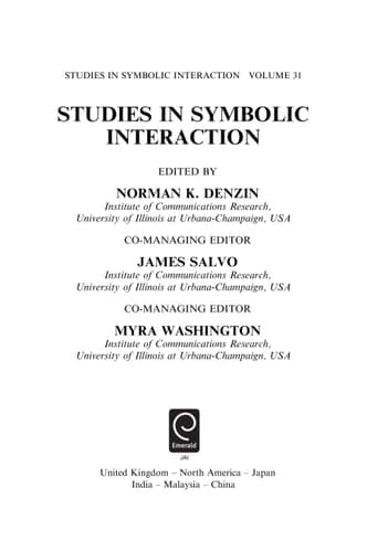 Studies in Symbolic Interaction