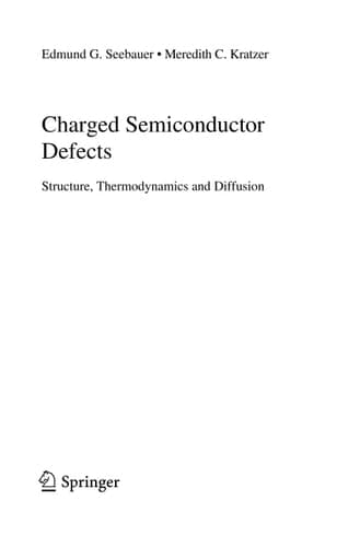 Charged Semiconductor Defects Structure, Thermodynamics and Diffusion
