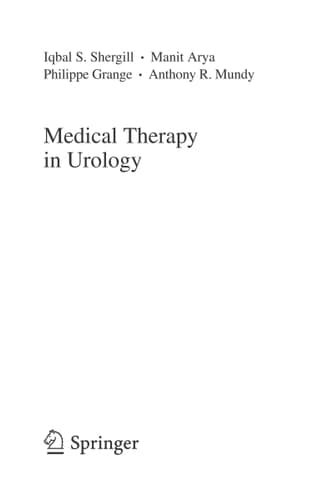 Medical Therapy in Urology