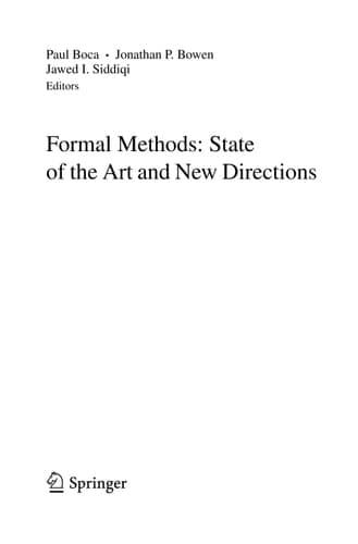 Formal Methods: State of the Art and New Directions