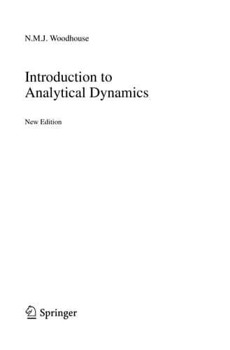 Introduction to Analytical Dynamics
