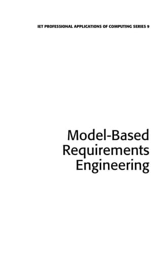 Model-Based Requirements Engineering