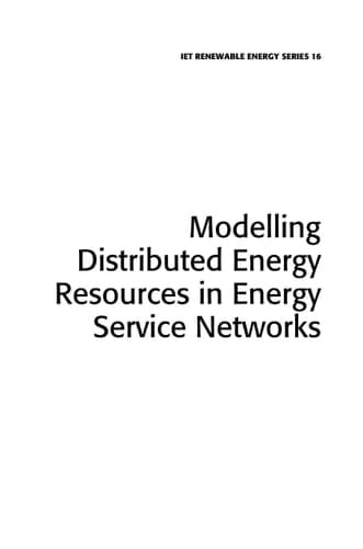 Modelling Distributed Energy Resources in Energy Service Networks
