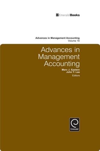 Advances in Management Accounting