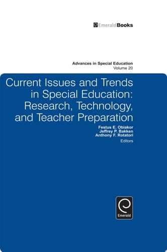 Current Issues and Trends in Special Education Research, Technology, and Teacher Preparation