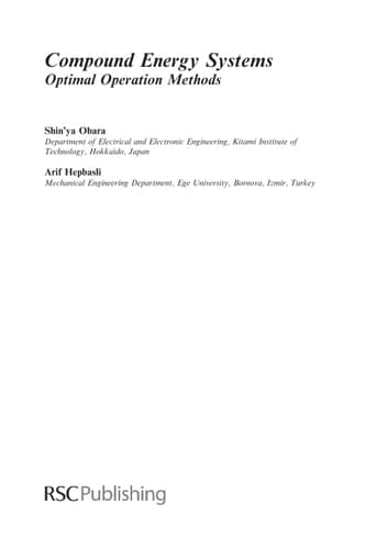 Compound Energy Systems Optimal Operation Methods