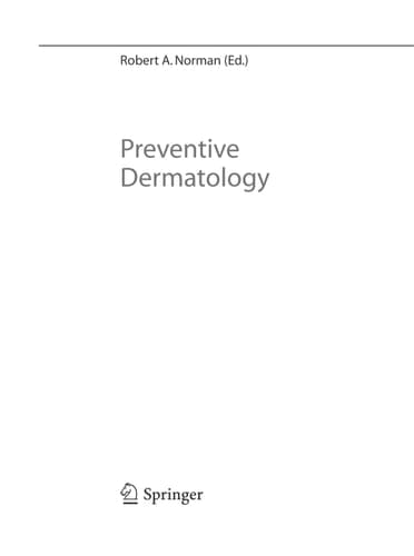 Preventive Dermatology