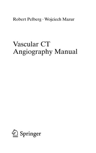Vascular CT Angiography Manual