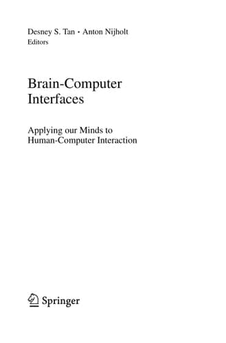 Brain-Computer Interfaces Applying our Minds to Human-Computer Interaction