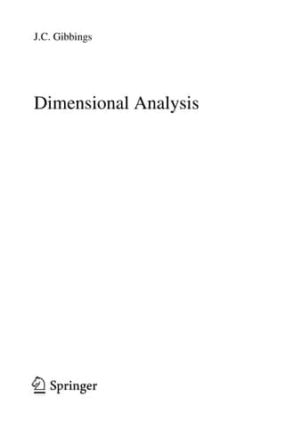 Dimensional Analysis