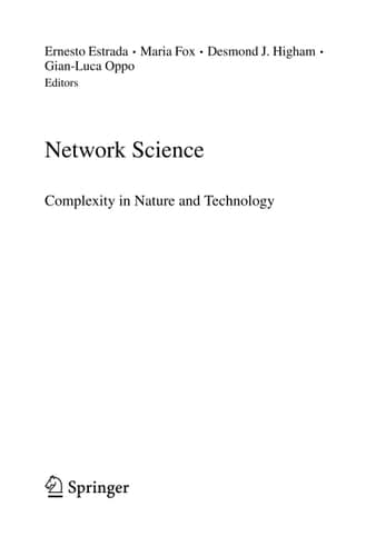 Network Science Complexity in Nature and Technology