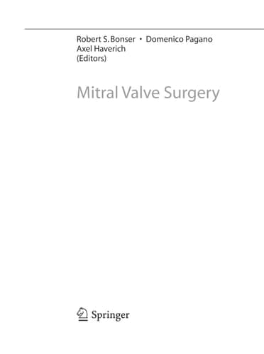 Mitral Valve Surgery