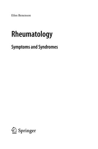 Rheumatology Symptoms and Syndromes