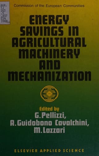 Energy Savings in Agricultural Machinery and Mechanization
