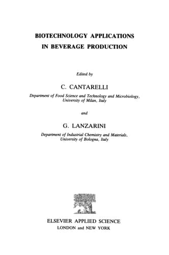 Biotechnology Applications in Beverage Production