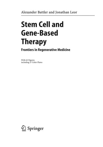 Stem Cell and Gene-Based Therapy Frontiers in Regenerative Medicine