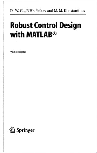 Robust Control Design with MATLAB®