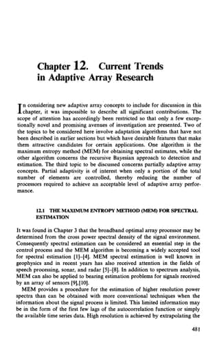 Introduction to Adaptive Arrays