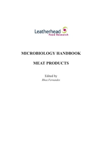 Microbiology Handbook