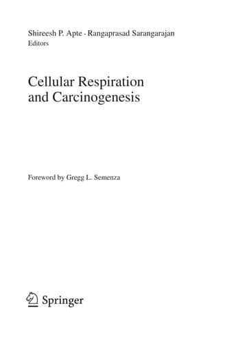 Cellular Respiration and Carcinogenesis