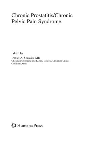 Chronic Prostatitis/Chronic Pelvic Pain Syndrome
