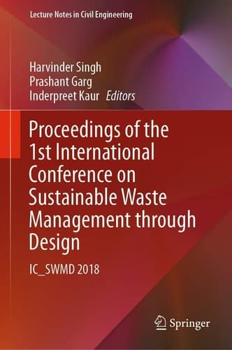 Proceedings of the 1st International Conference on Sustainable Waste Management through Design IC_SWMD 2018