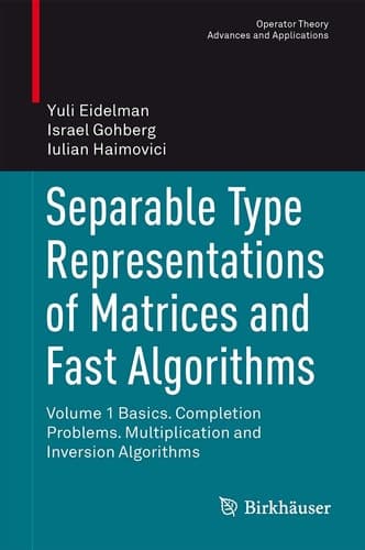 Separable Type Representations of Matrices and Fast Algorithms Volume 1 Basics. Completion Problems. Multiplication and Inversion Algorithms