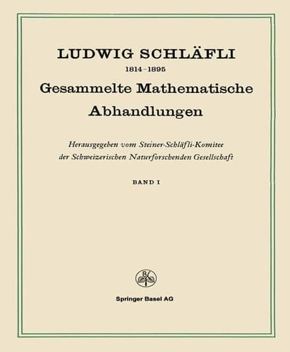 Gesammelte Mathematische Abhandlungen Band I