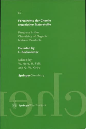 Progress in the Chemistry of Organic Natural Products