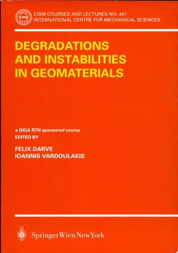 Degradations and Instabilities in Geomaterials
