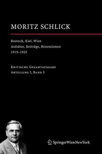 Rostock, Kiel, Wien Aufsätze, Beiträge, Rezensionen 1919-1925