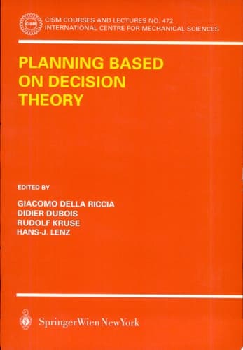 Planning Based on Decision Theory