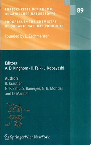 Fortschritte der Chemie organischer Naturstoffe / Progress in the Chemistry of Organic Natural Products