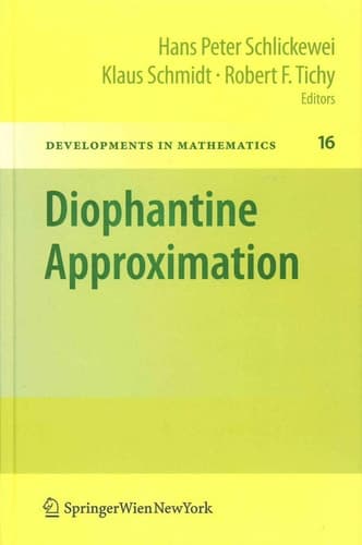 Diophantine Approximation Festschrift for Wolfgang Schmidt