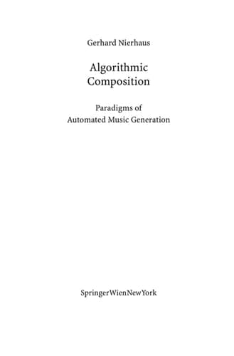 Algorithmic Composition Paradigms of Automated Music Generation