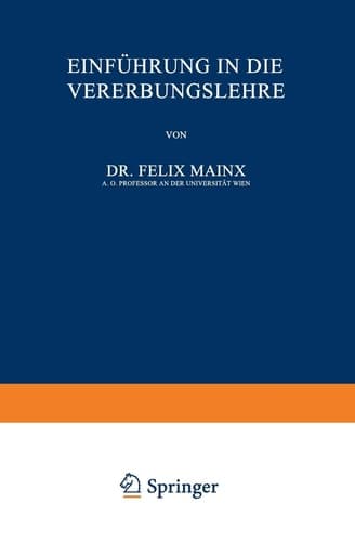 Einführung in die Vererbungslehre
