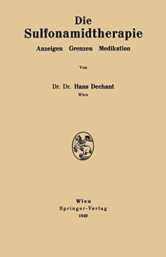 Die Sulfonamidtherapie Anzeigen Grenzen Medikation